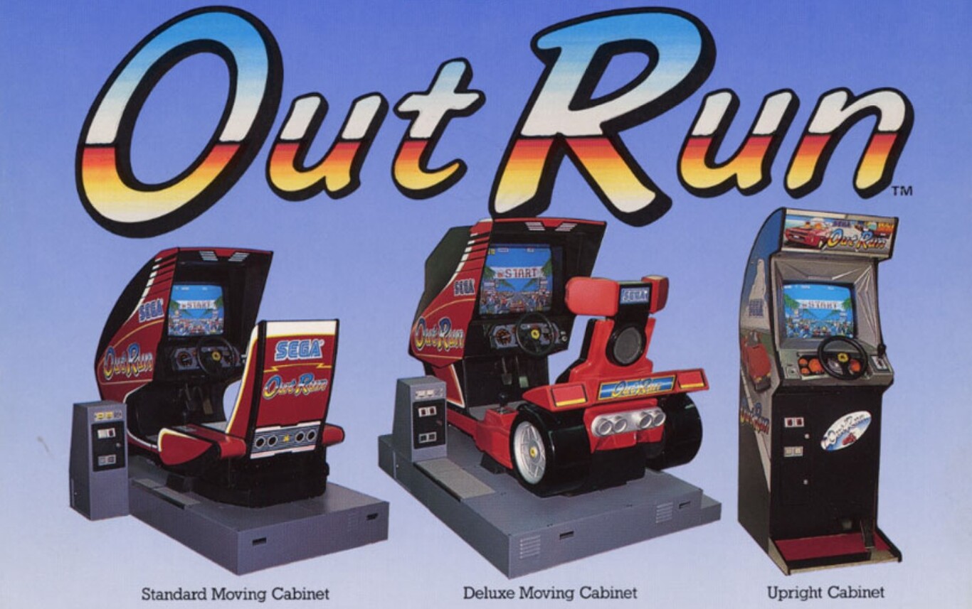 out run sega arcade