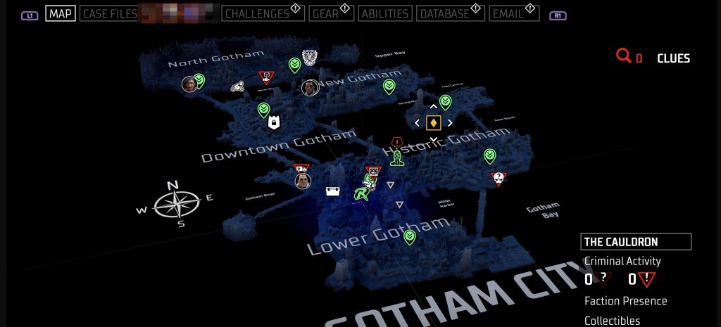 gotham knights mapa