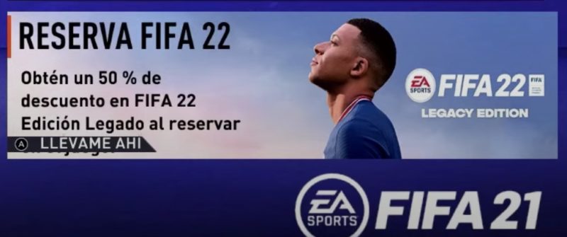 FIFA 22 Switch descuento