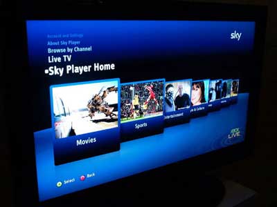 sky tv xbox 360